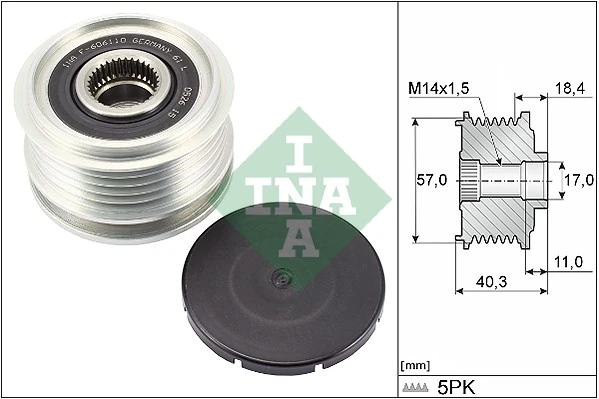 Alternator Freewheel Clutch